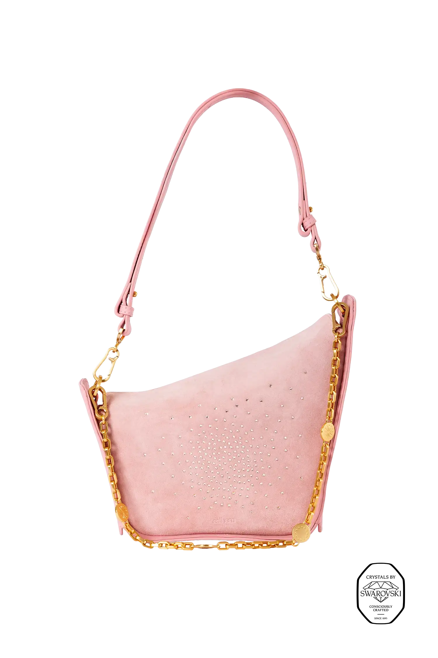 Bolsa em camurça na cor com tom elegante com fechamento por zíper e alça de ombro confortável, design sofisticado e funcional ideal para o dia a dia.