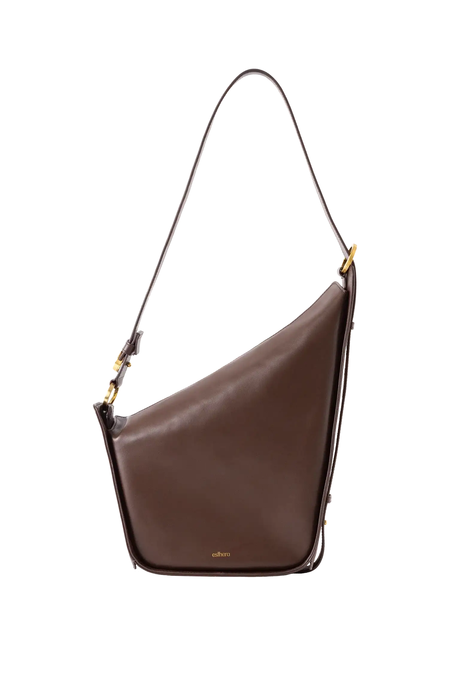 Bolsa em couro legítimo na cor marrom claro com fechamento por zíper e alça de ombro confortável, design sofisticado e funcional ideal para o dia a dia.