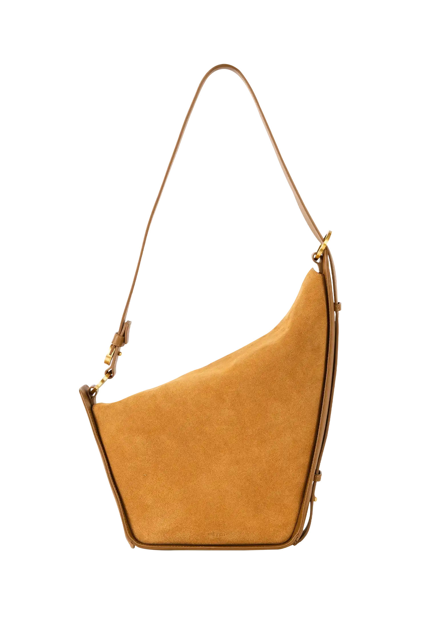 Bolsa em camurça na cor com tom elegante com fechamento por zíper e alça de ombro confortável, design sofisticado e funcional ideal para o dia a dia.