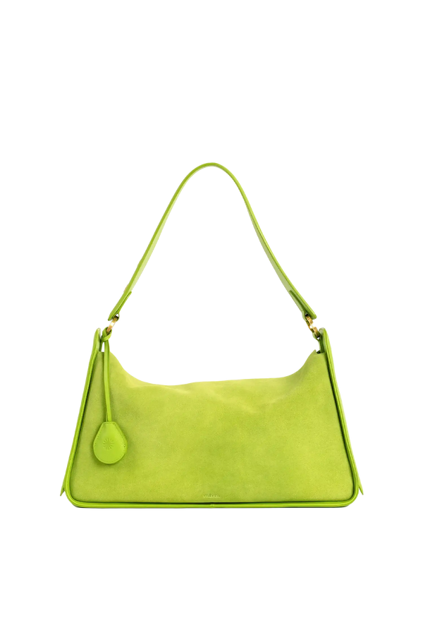 Bolsa de ombro em couro legítimo na cor com tom elegante com fechamento por zíper e alça de ombro confortável, design sofisticado e funcional ideal para o dia a dia.