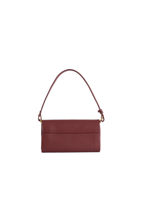12AM baguette bag burgundy