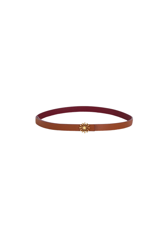 12AM reversible belt marrom e burgundy G