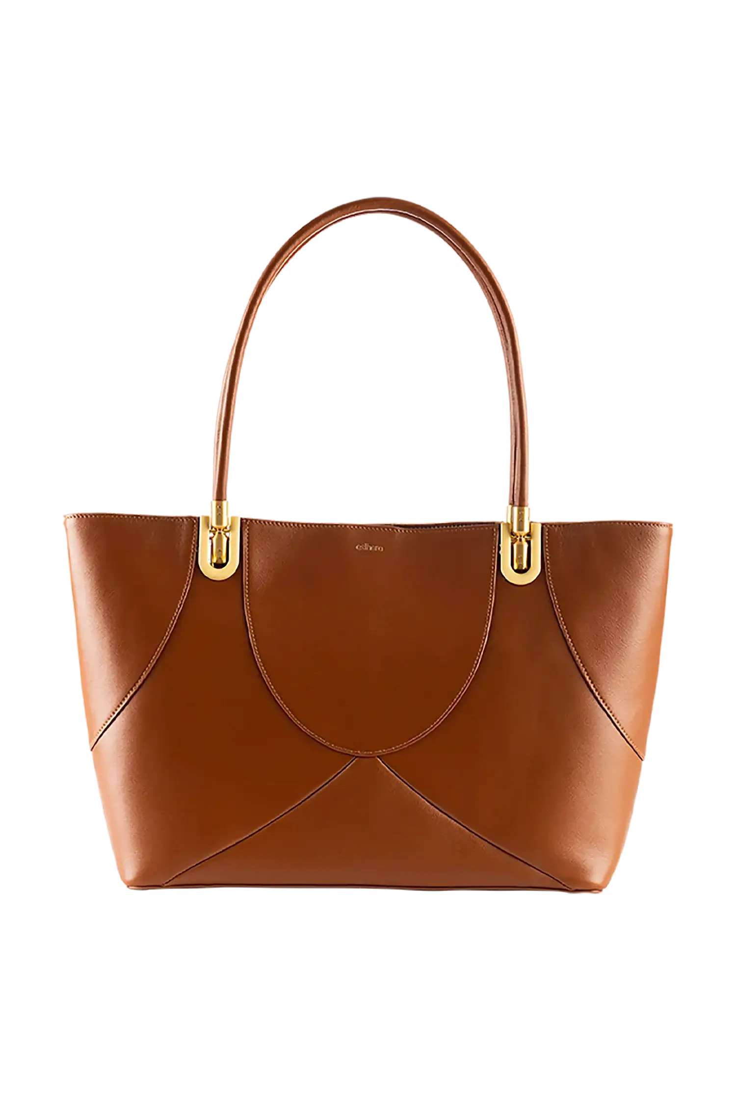 Bolsa de mão em couro legítimo na cor marrom claro com fechamento seguro e alça ajustável confortável, design sofisticado e funcional ideal para o dia a dia.