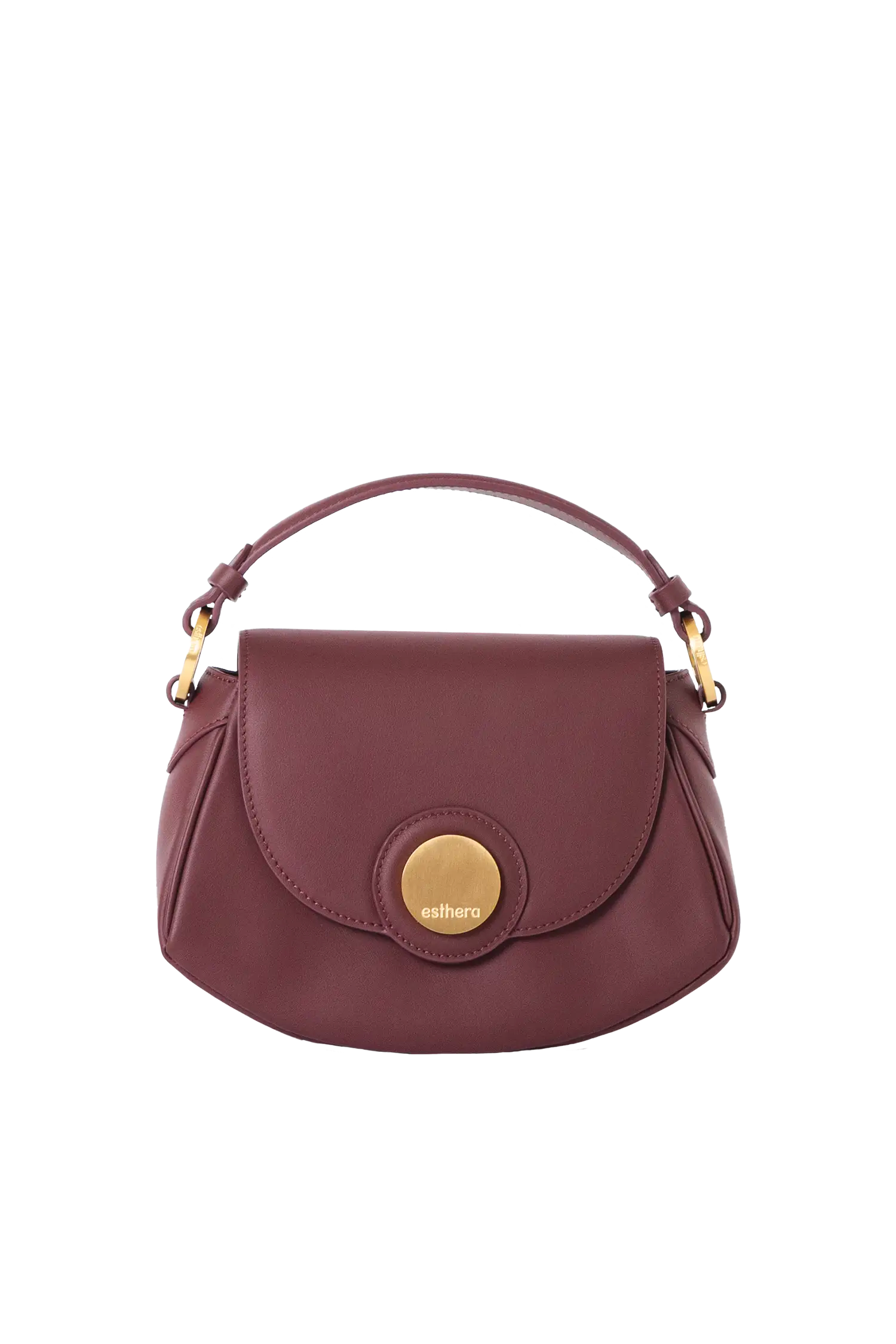 Bolsa tiracolo em couro legítimo na cor burgundy com fechamento seguro e alça ajustável confortável, design sofisticado e funcional ideal para o dia a dia.