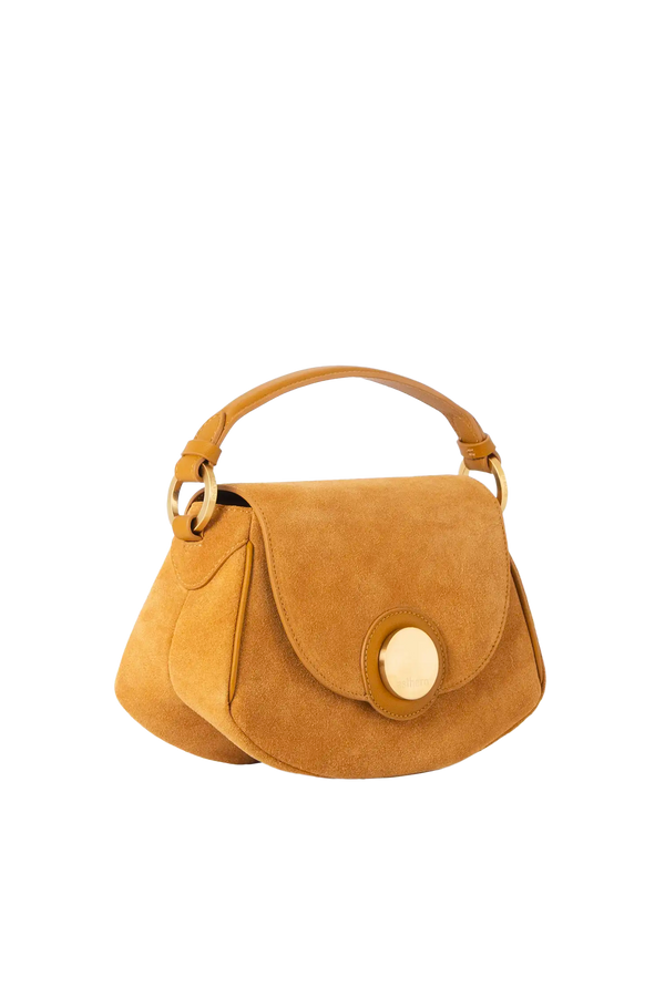 Bolsa tiracolo em camurça na cor com tom elegante com fechamento seguro e alça ajustável confortável, design sofisticado e funcional ideal para o dia a dia.