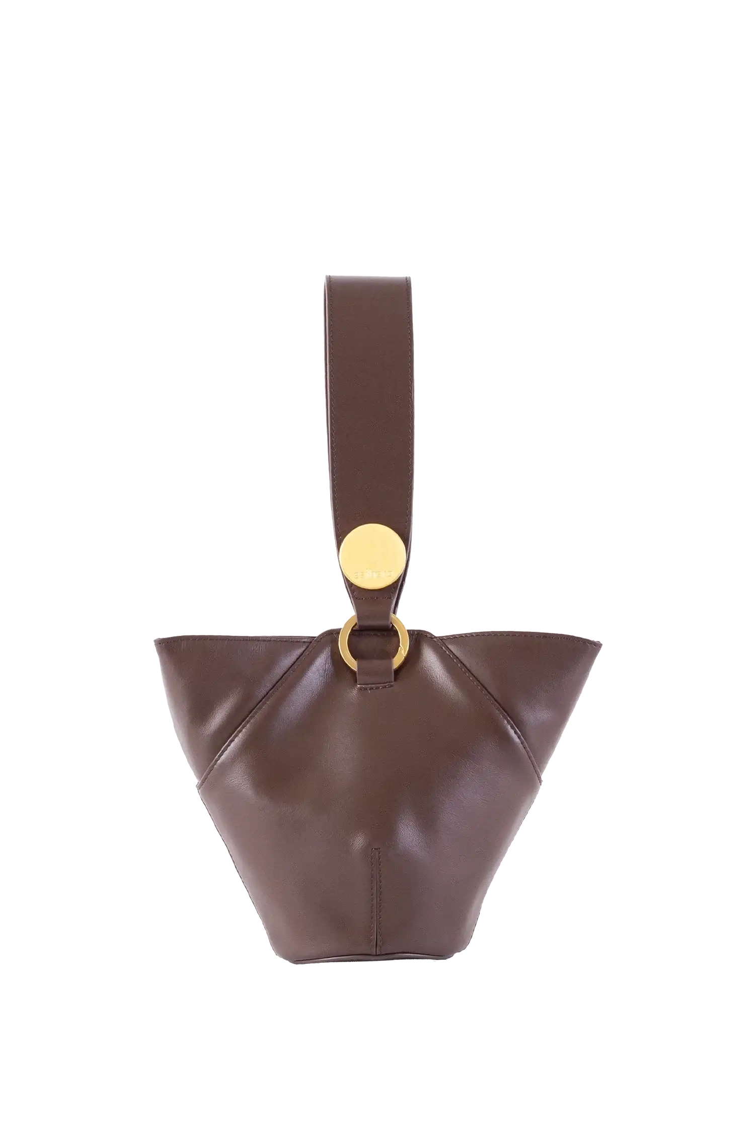 Bolsa de ombro em couro legítimo na cor marrom claro com fechamento seguro e alça ajustável confortável, design sofisticado e funcional ideal para o dia a dia.