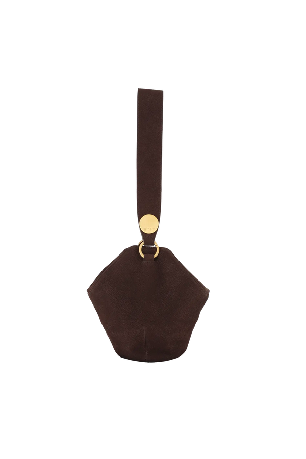 9PM maxi bag marrom camurça