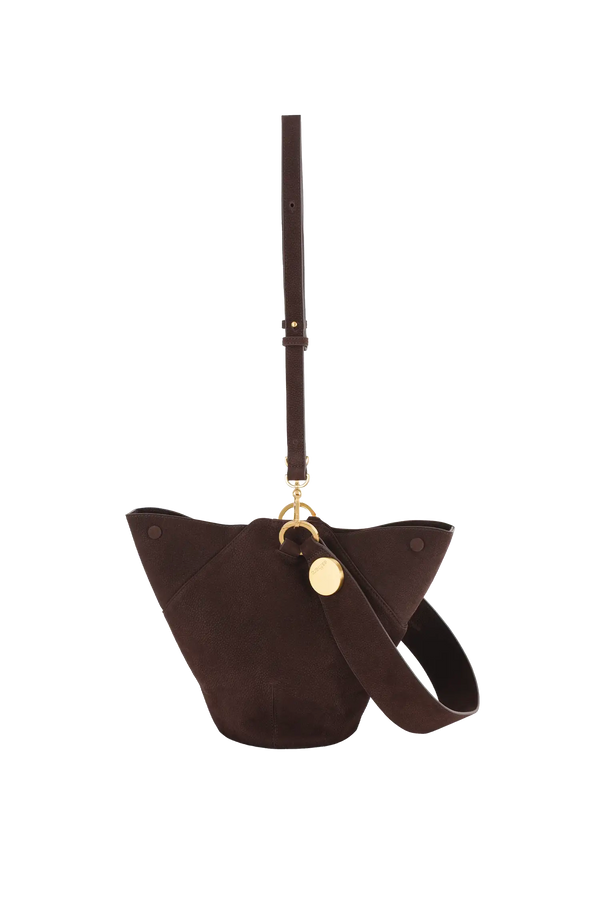 9PM maxi bag marrom camurça
