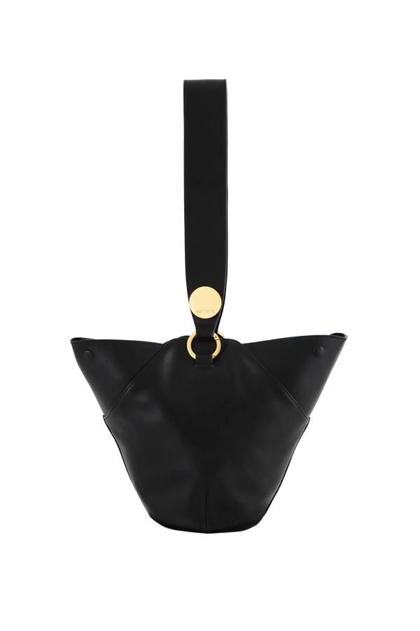 9PM maxi bag preta e dourado