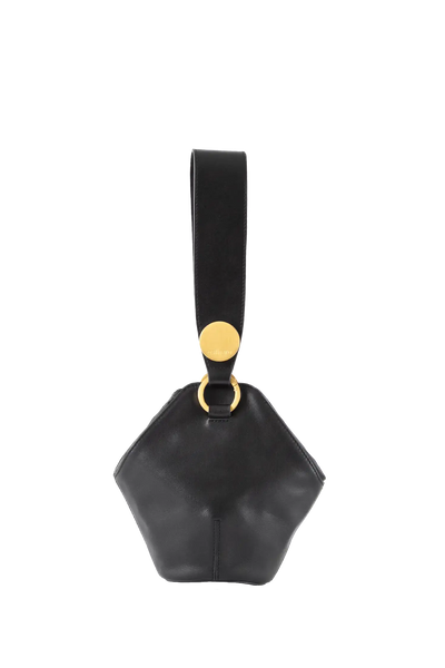 Bolsa de ombro em couro legítimo na cor preta com fechamento seguro e alça ajustável confortável, design sofisticado e funcional ideal para o dia a dia.