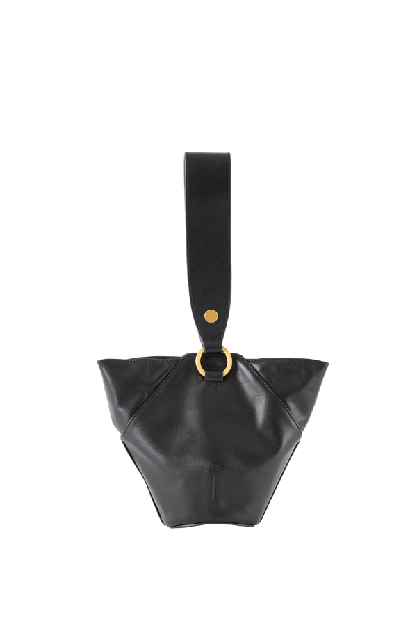 Bolsa de ombro em couro legítimo na cor preta com fechamento seguro e alça ajustável confortável, design sofisticado e funcional ideal para o dia a dia.