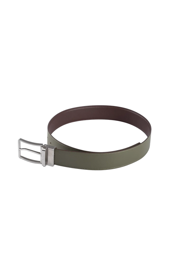 Essential belt marrom e sage green