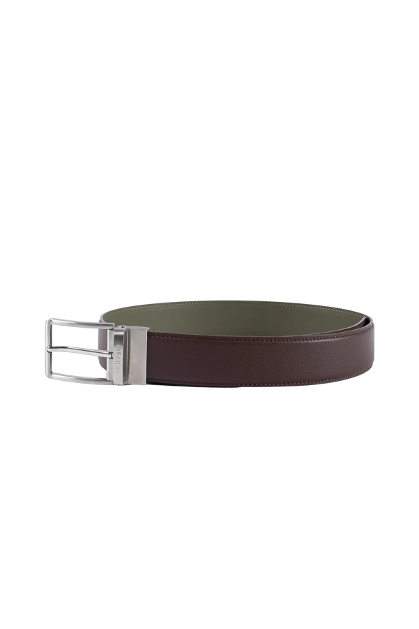 Essential belt marrom e sage green