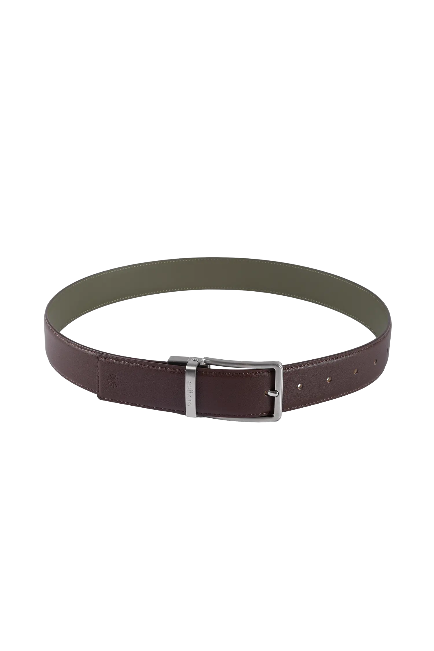 Essential belt marrom e sage green