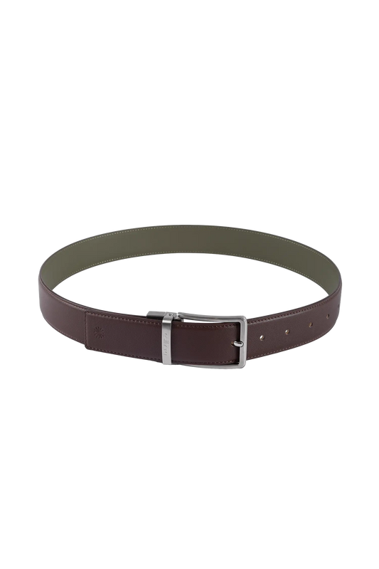 Essential belt marrom e sage green