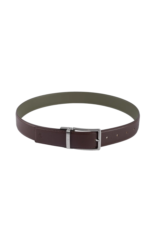 Essential belt marrom e sage green