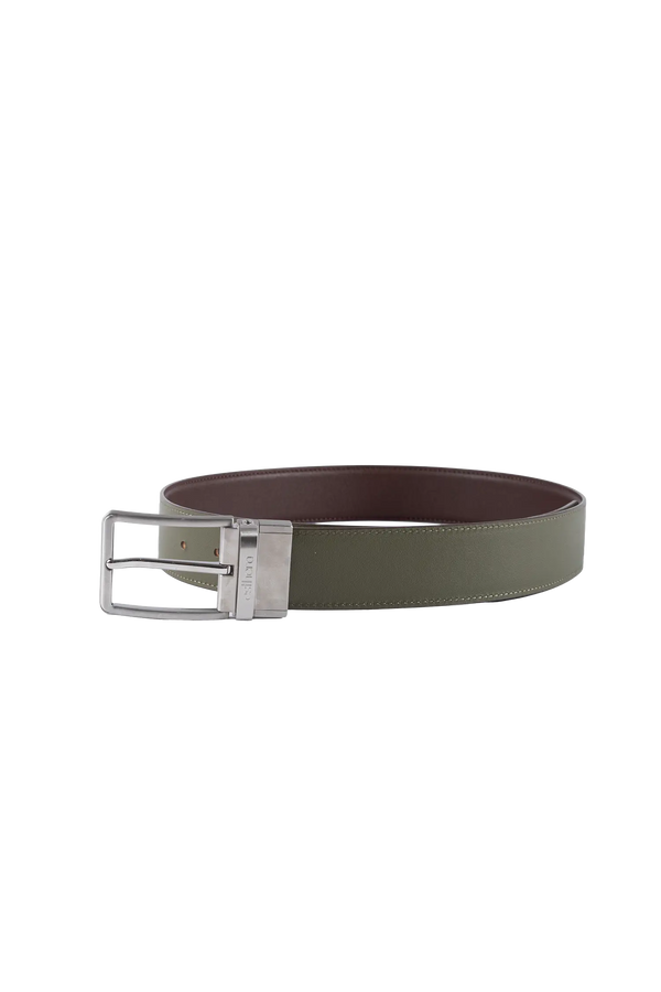 Essential belt marrom e sage green