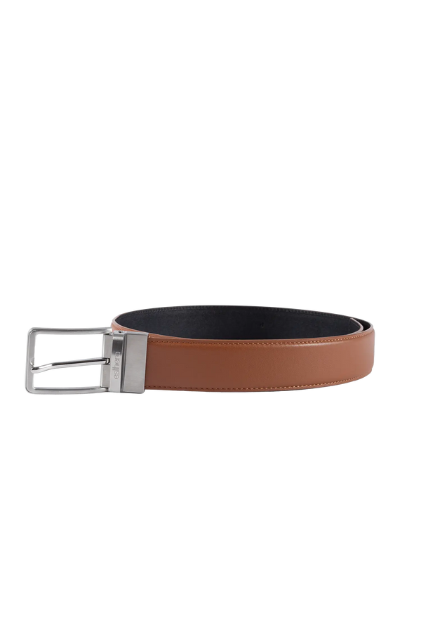 Essential belt preto e caramelo