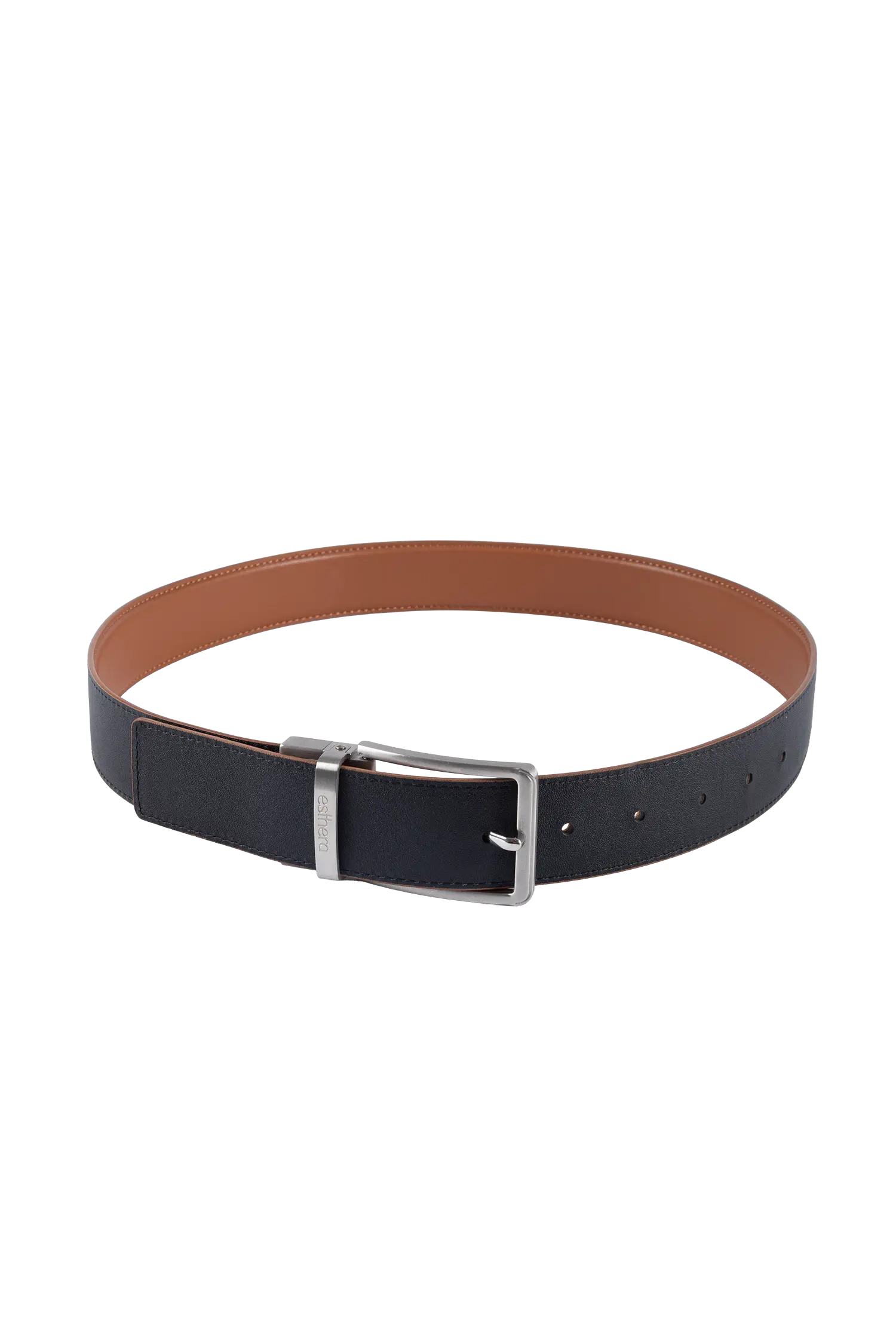 Essential belt preto e caramelo