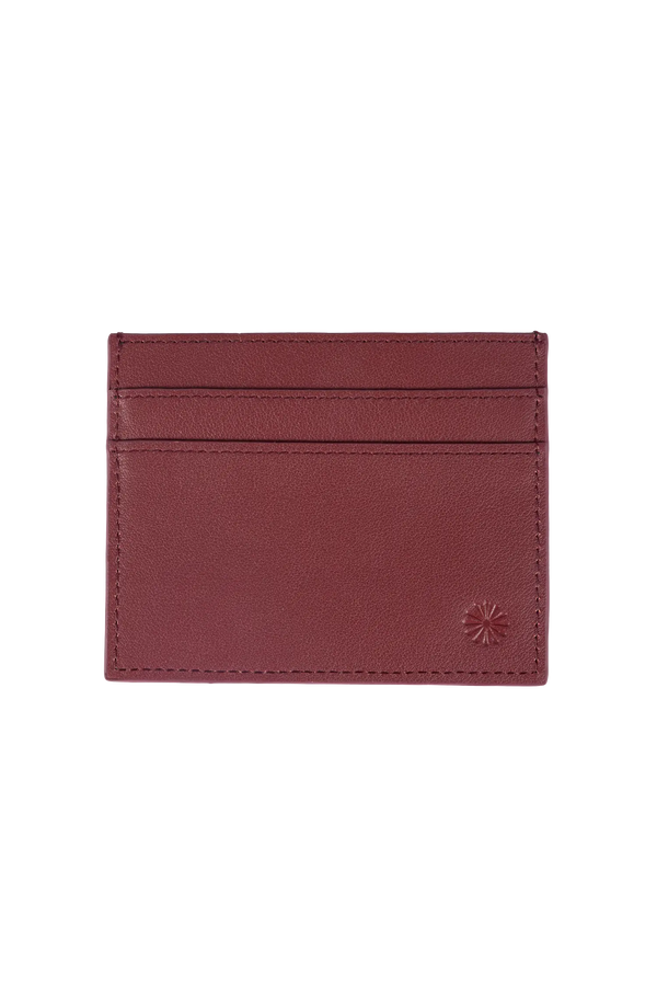Leaf card holder marrom