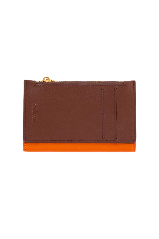 Modular wallet laranja e roxo