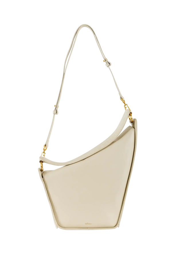 Bolsa de ombro branca com design moderno e alça ajustável, ideal para uso diário com estilo e funcionalidade.