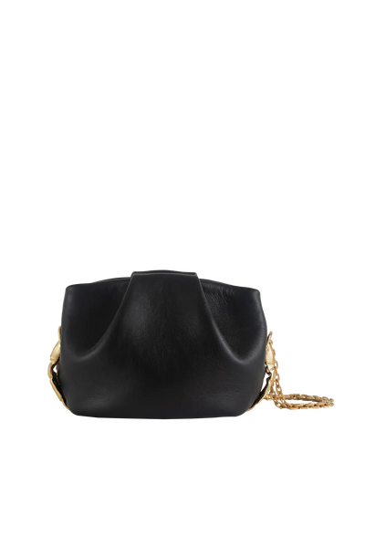 Bolsa em couro legítimo na cor preta com fechamento seguro e alça ajustável confortável, design sofisticado e funcional ideal para o dia a dia.