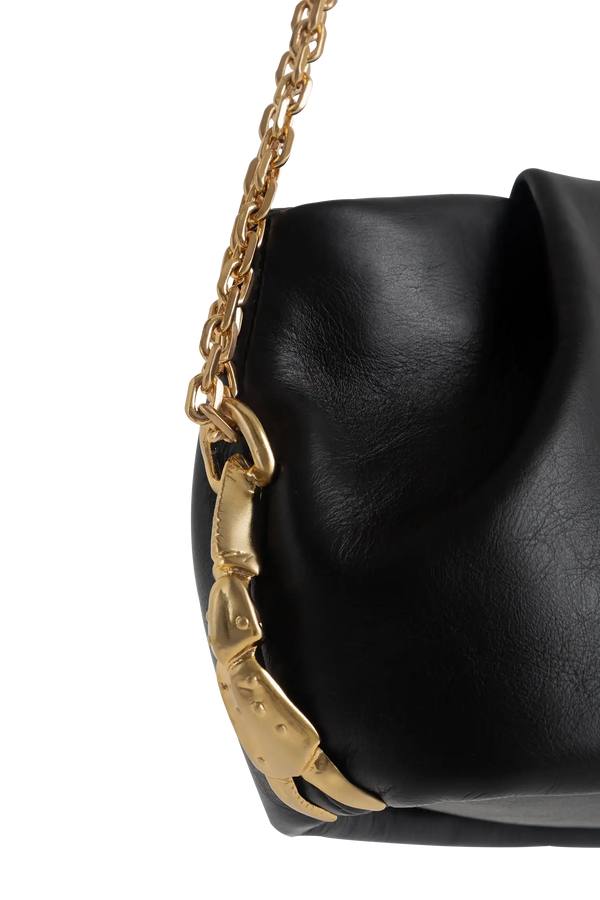 Bolsa em couro legítimo na cor preta com fechamento seguro e alça ajustável confortável, design sofisticado e funcional ideal para o dia a dia.