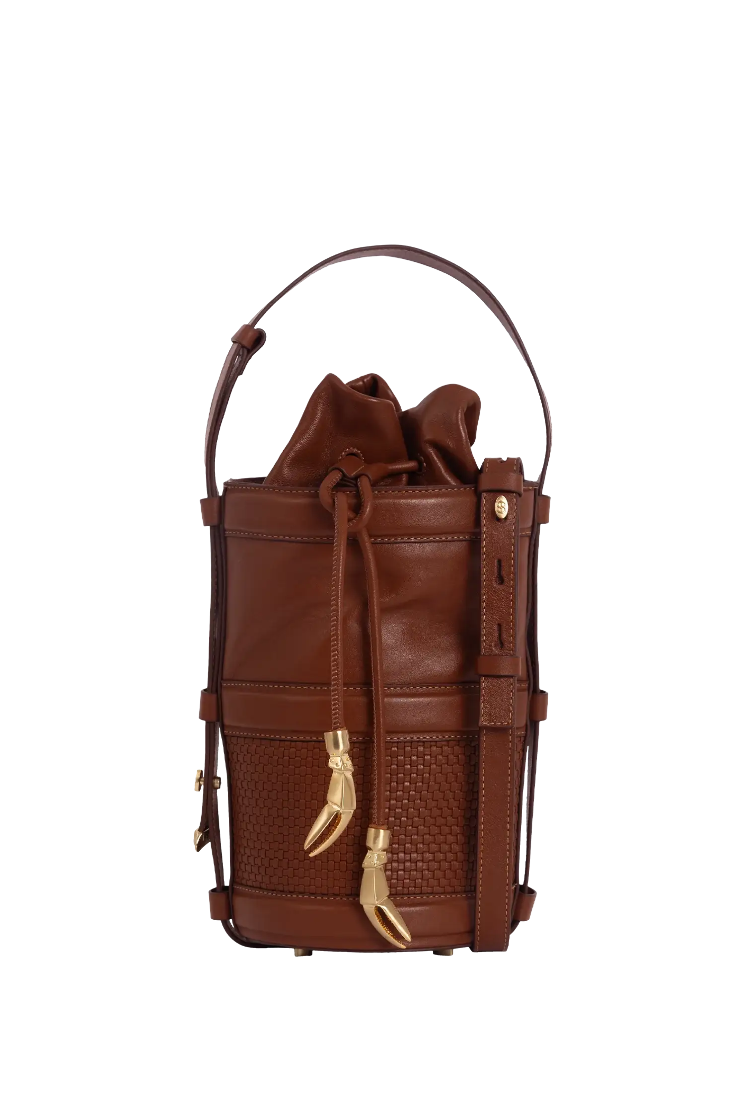 Bolsa tiracolo em couro legítimo na cor marrom claro com fechamento seguro e alça ajustável confortável, design sofisticado e funcional ideal para o dia a dia.