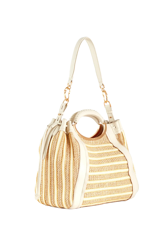 Crab Raffia Handbag Areia