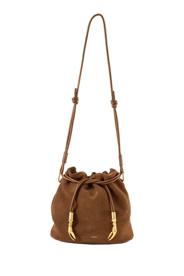 Esthera pouch camurça marrom