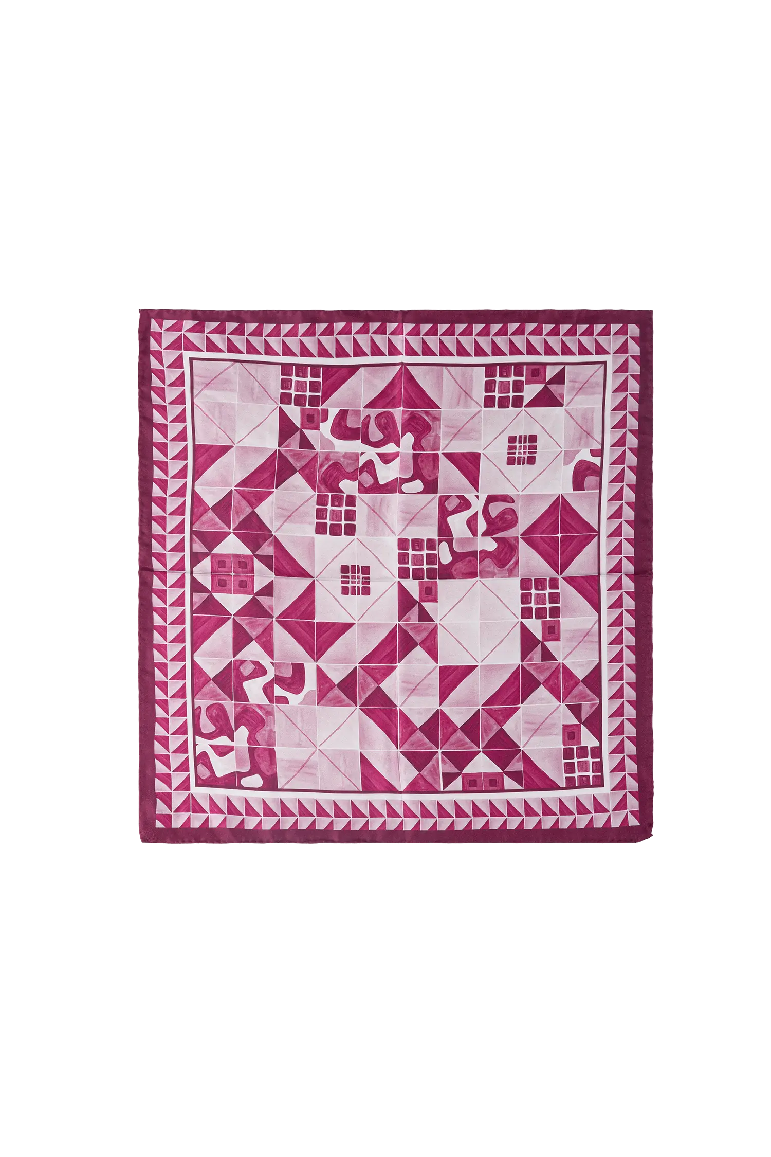 Lenço 50 painel modernista rosa