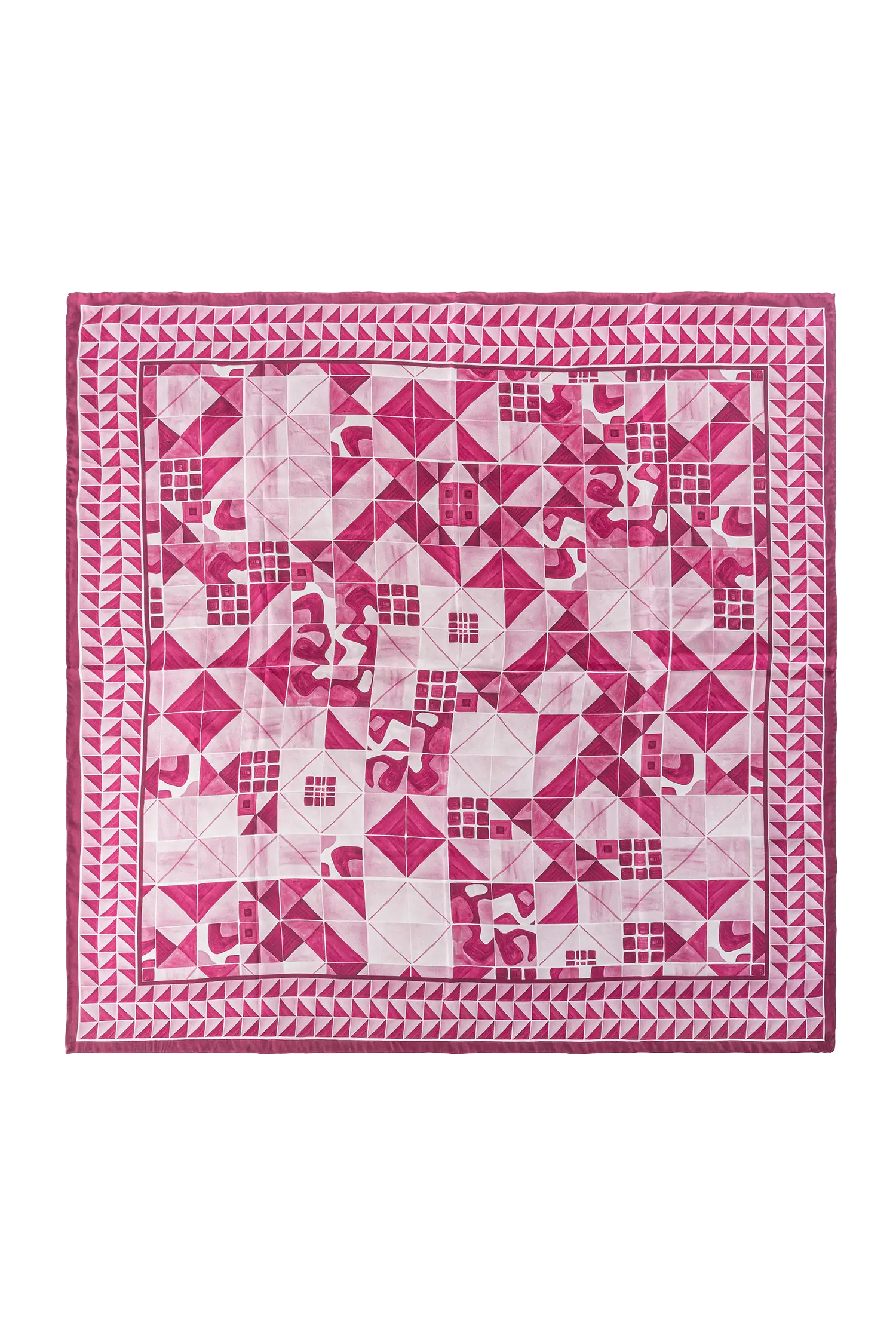 Lenço 90 painel modernista rosa