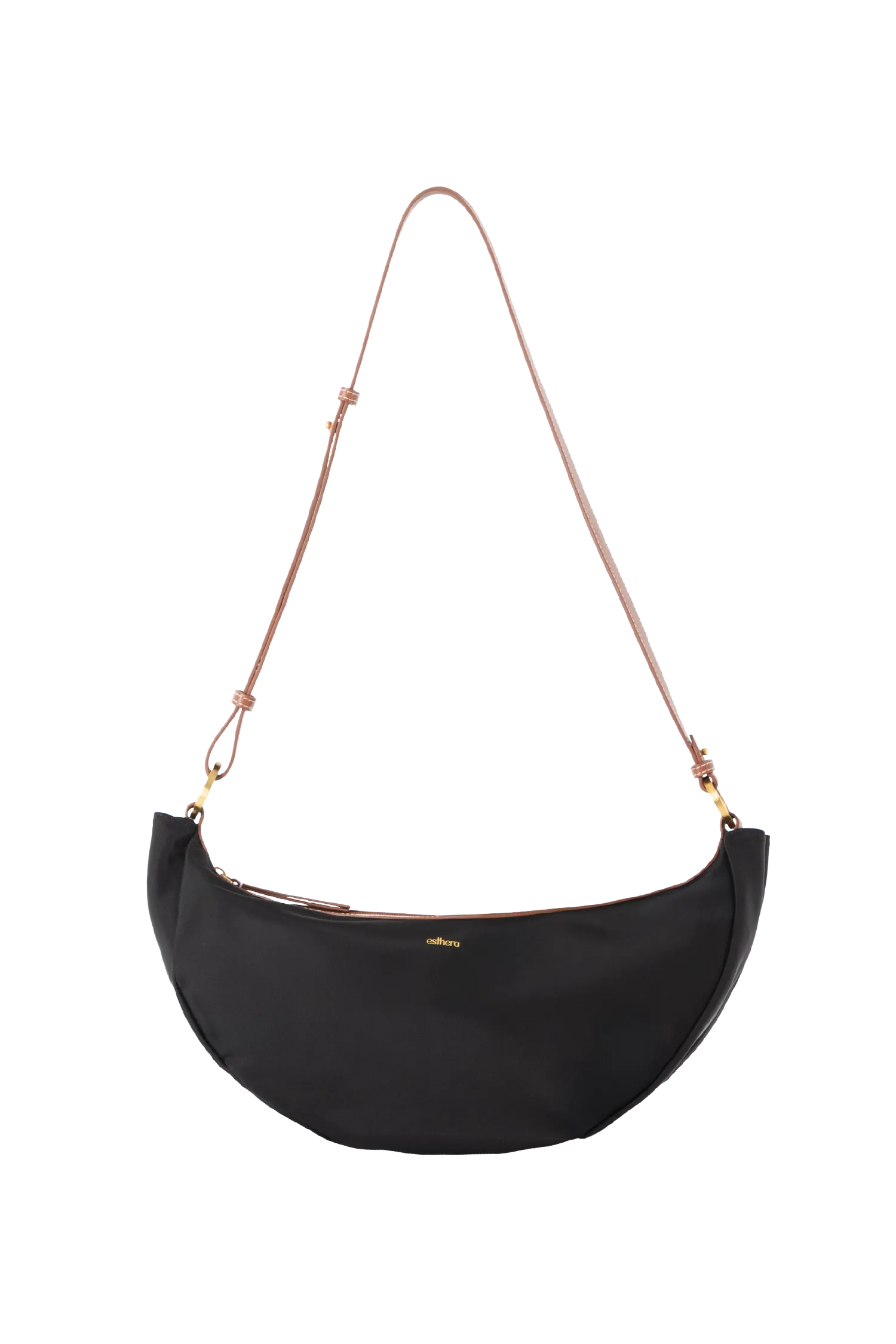 Bolsa tiracolo em couro legítimo na cor preta com fechamento seguro e alça ajustável confortável, design sofisticado e funcional ideal para o dia a dia.