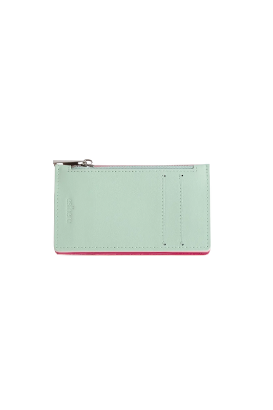 Modular wallet rosa e burgundy