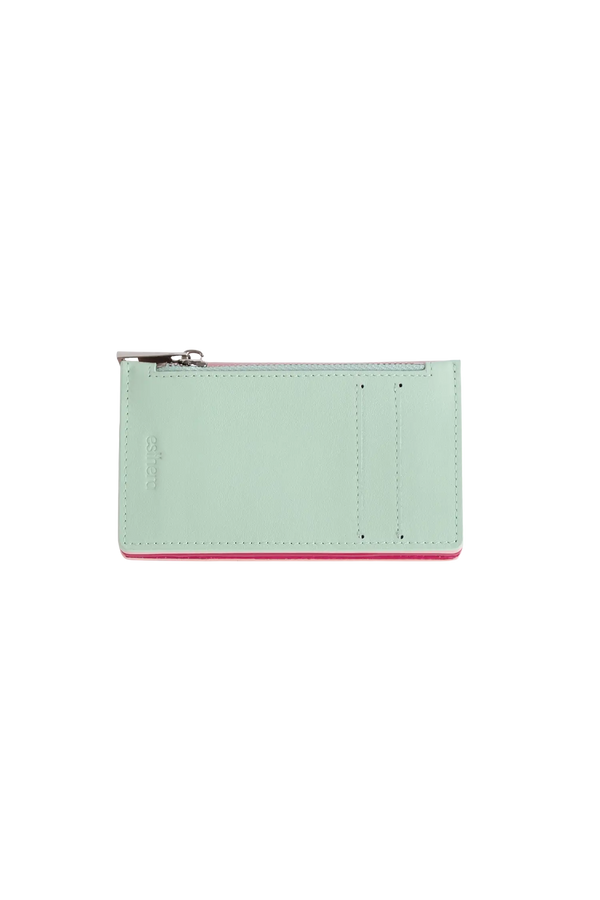 Modular wallet rosa e burgundy