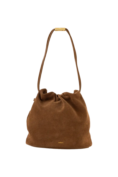 Bolsa tiracolo em camurça na cor com tom elegante com fechamento seguro e alça ajustável confortável, design sofisticado e funcional ideal para o dia a dia.