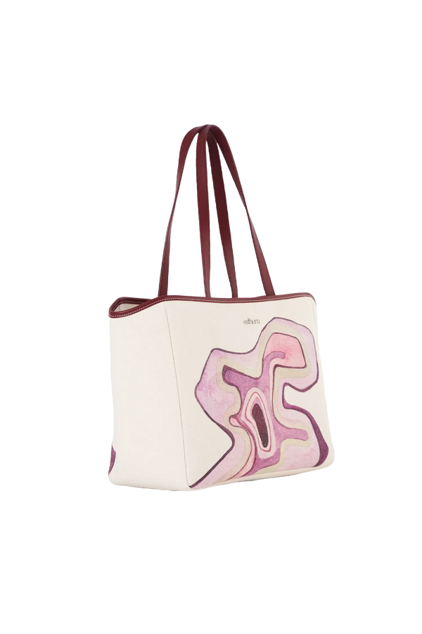 Tote Jardim Modernista Rosa