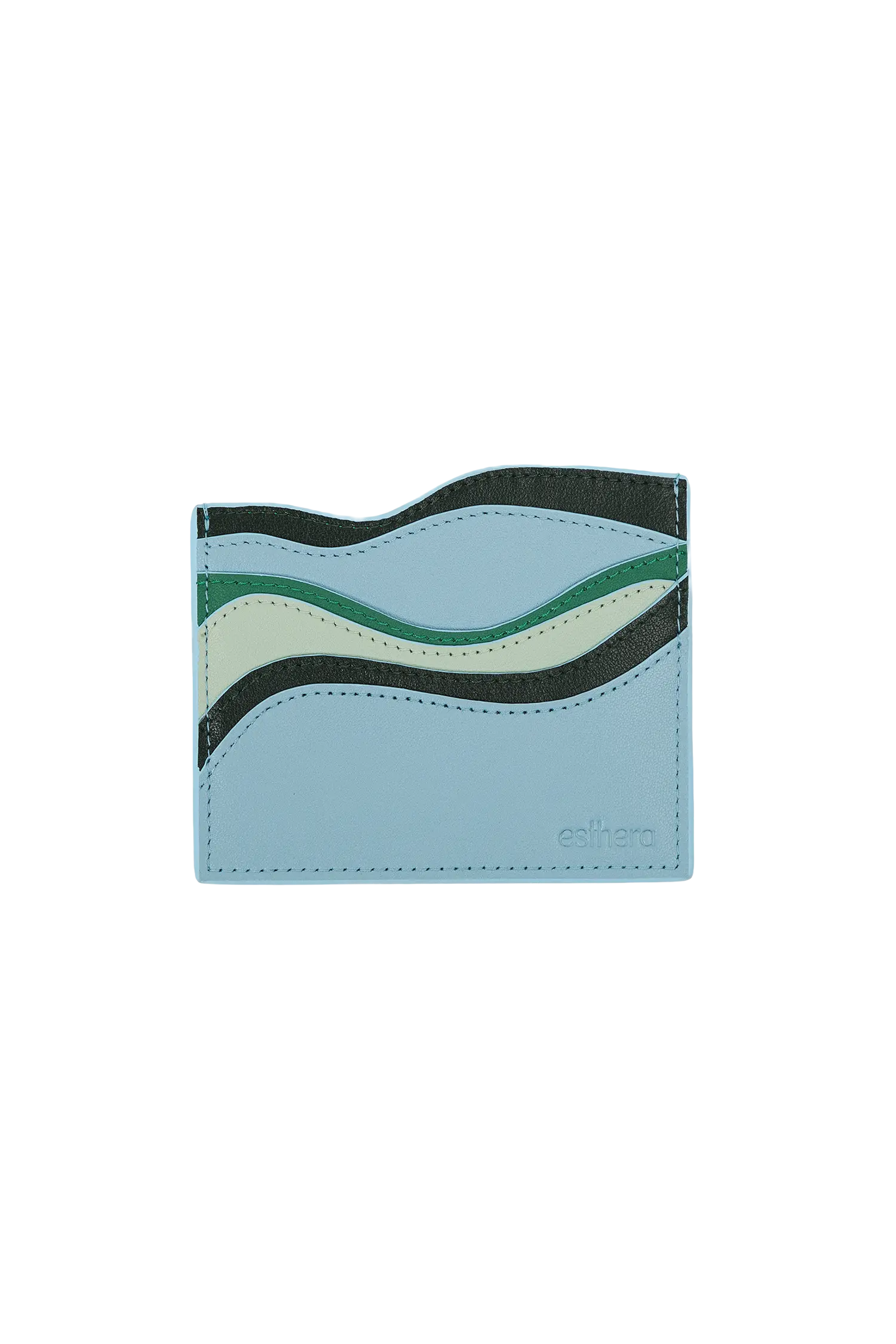 Waves card holder azul
