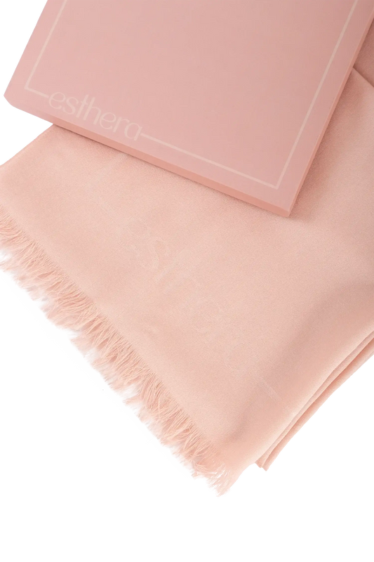 Wool scarf rosa claro